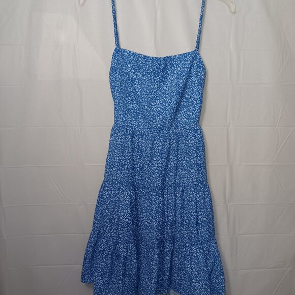 HELLO MOLLY SPAGHETTI STRAP FLORAL OPEN BACK TIERED DRESS - Picture 12 of 13